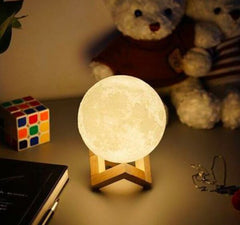 16 In 1 High Quality Led Moon Light Lamp With Stand – Mind Glowing 3d Lamp – Bedroom Led Bed Lamp Desk Lamp – Moonlight Sensation Home Decor