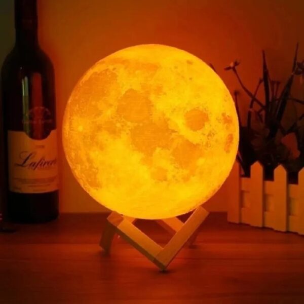 16 In 1 High Quality Led Moon Light Lamp With Stand – Mind Glowing 3d Lamp – Bedroom Led Bed Lamp Desk Lamp – Moonlight Sensation Home Decor