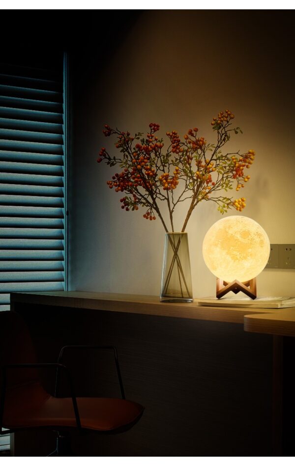 16 In 1 High Quality Led Moon Light Lamp With Stand – Mind Glowing 3d Lamp – Bedroom Led Bed Lamp Desk Lamp – Moonlight Sensation Home Decor