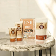 4 In 1 Bnb-rice Whitening And Glowing Facial Kit Sun Screen +face Wash+ Scrub+ Mask &amp