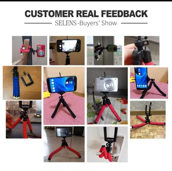 Adjustable Octopus Mobile Tripod Plus Holder Mobile Tripod Stand Flexible Tripod Stand With Mobile Holder