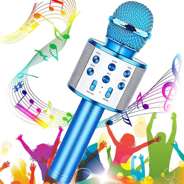 Bluetooth Handheld Karaoke Speaker Player Machine For Kids Adults Home Ktv Party For Android/iphone/ipad/pc