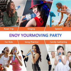 Bluetooth Handheld Karaoke Speaker Player Machine For Kids Adults Home Ktv Party For Android/iphone/ipad/pc