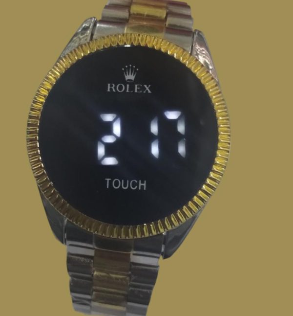 Digital Rolex Fashionable Watch For Men | Best Quality Rolex Watch | Led Touch Screen Watch | Cell Operated Watch ( Without Box )