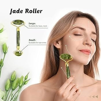 Flawless Jade Roller With Guasha (marble Stone) Stimulates Healthier Skin