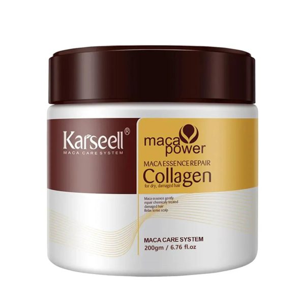 Karseell Hair Mask Collagen Treatment Cream – Argan Oil & Maca Essence, 6.76 Fl.oz 500ml