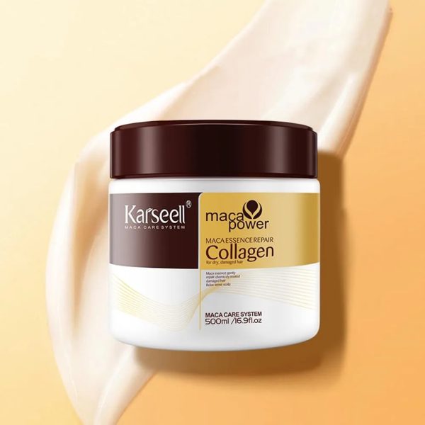 Karseell Hair Mask Collagen Treatment Cream – Argan Oil & Maca Essence, 6.76 Fl.oz 500ml