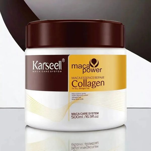 Karseell Hair Mask Collagen Treatment Cream – Argan Oil & Maca Essence, 6.76 Fl.oz 500ml