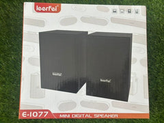 Leerfei Mini Digital Speaker | Leerfei E-1077 Speaker | Best Quality Speaker | Best Portable Speaker ( Black )