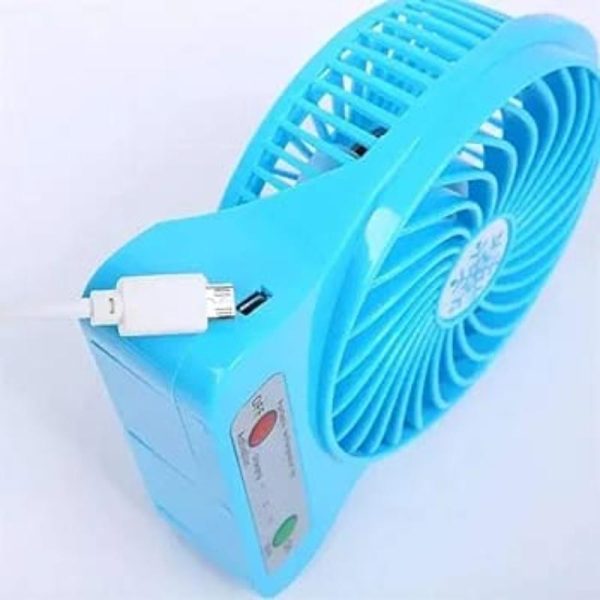 Portable Mini Usb Fan Rechargeable Battery | 3-level Speed Adjustable Electric Cooling Desktop Fan