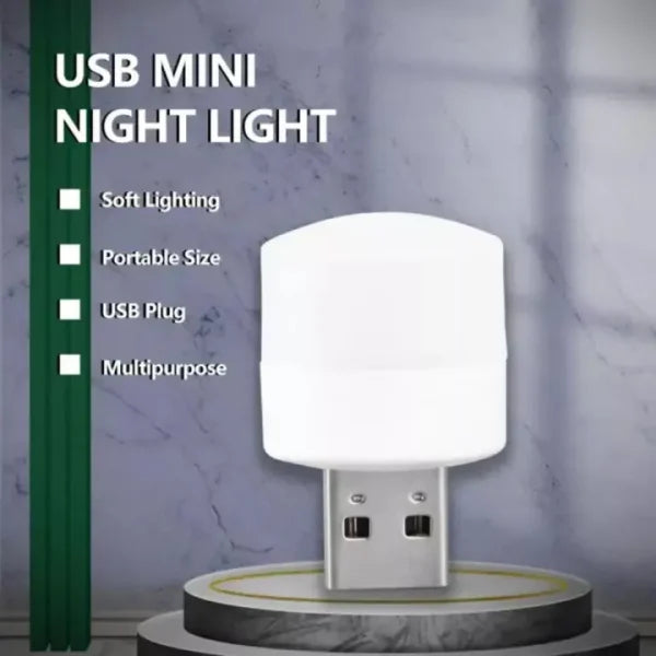 Portable Usb Light For Room Mini Usb Led Night Light Bulb Multipurpose Usb Lighting Bulb – (pack Of 2)