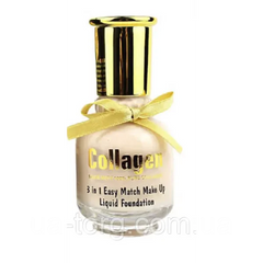 Wokali Collagen Easy Match Makeup Liquid Foundation 3 In 1 65 Ml